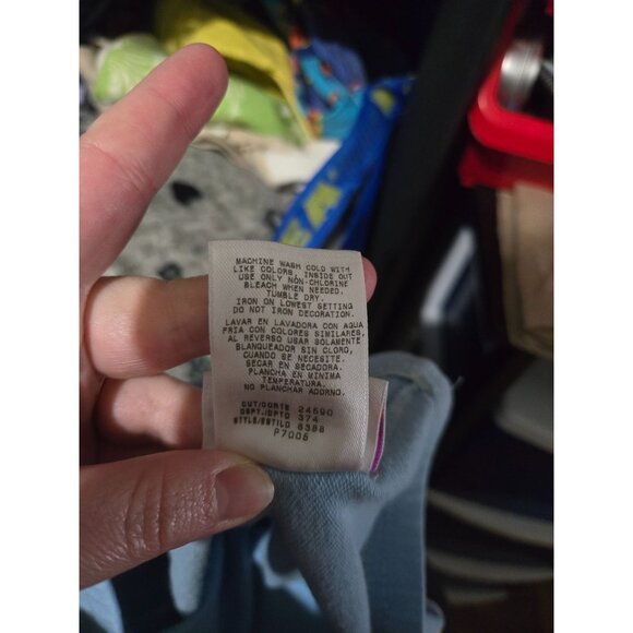 Total Girl Girls Light Blue Princess Team Side Stripe Bottoms Size 12 Y2K Retro - Picture 9 of 10